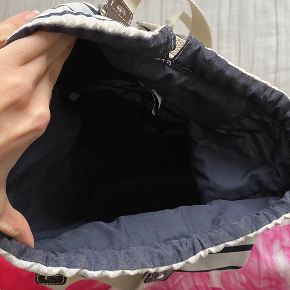 GAP STRIPED BEACH BAG / BACKPACK - Picture 8 of 16